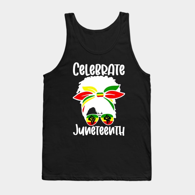 Celebrate Juneteenth Ancestors Black African American Tank Top by ZimBom Designer